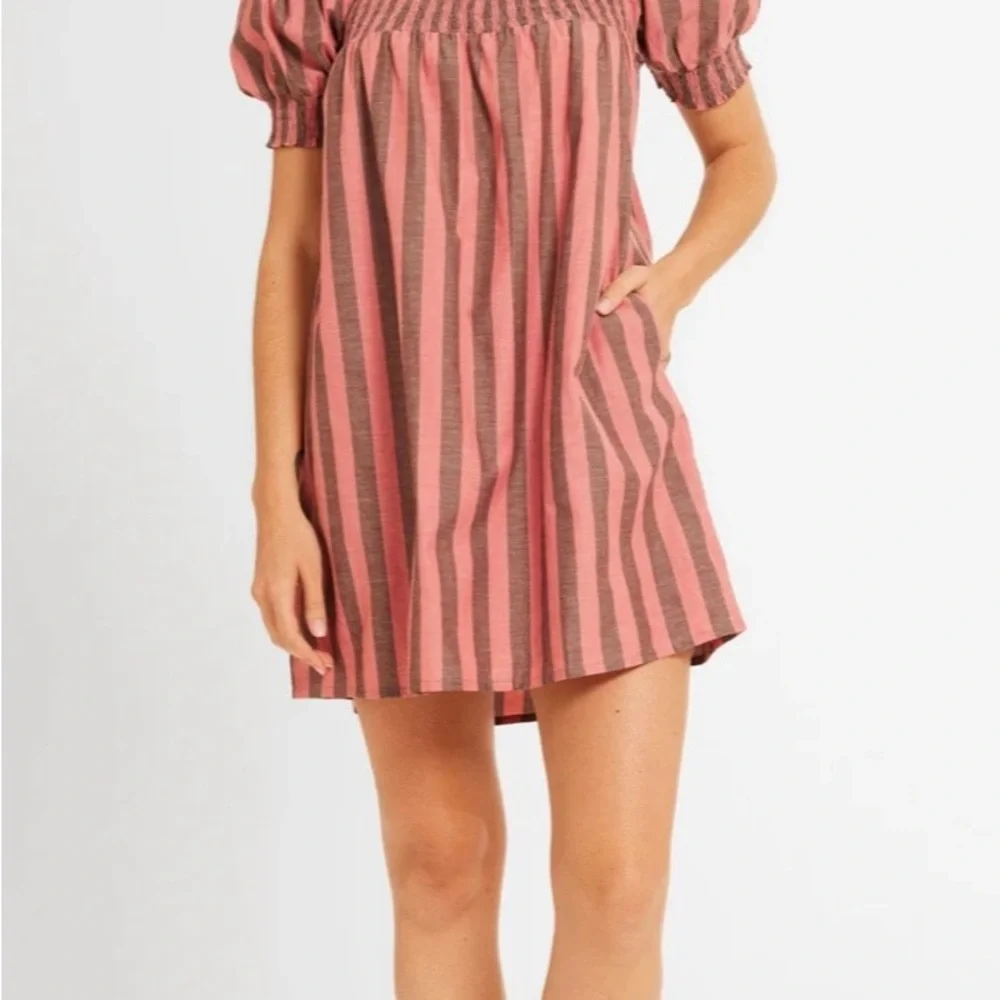 Mille JANE DRESS IN ROSEWOOD & SABLE - Picture 2 of 5